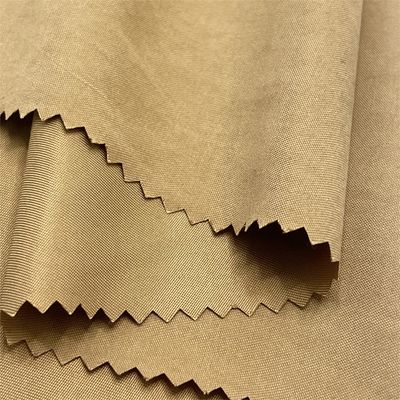 85% Polyester 15% Nylon gebürstet Twill Pfirsich Haut Strandhosen Stoff