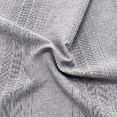 93% Polyester 7% Spandex 148gm schwarze Seide Kationische Vier-Wege-Stretch-Strand-Hose Windbreaker-Hose Stoff