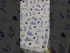 92% Polyester, 8% Spandex, 165 Gramm, gedruckter Stoff, der bei Wasserfarbe ändert